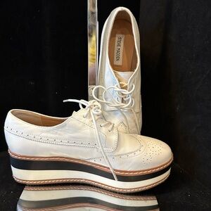 Steve Madden Cream Platform Shoes